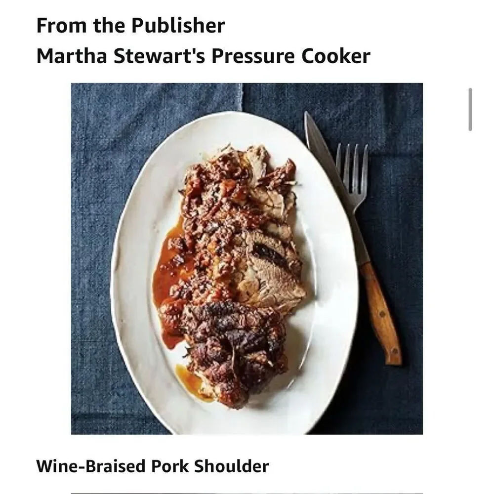 Martha Stewart's Pressure Cooker Multicooker Instant Pot‎ Fabulous Recipes EUC